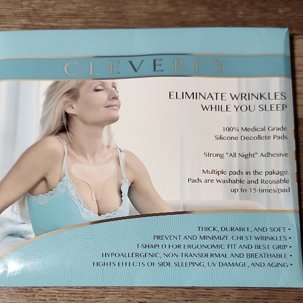 Cleverfy Anti-Wrinkle Silicone Chest Pads | 3 Pack T-shape